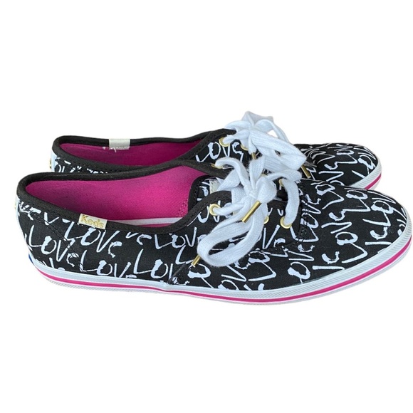 Kate Spade New York KEDS Sneakers Love black/white size 6 - Picture 1 of 6